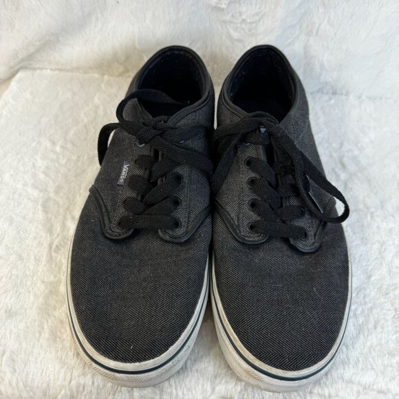 Vans Mens Herringbone Atwood Textile Black/Orion Men’s 10.5 Classic Skate Shoes - Picture 2 of 9